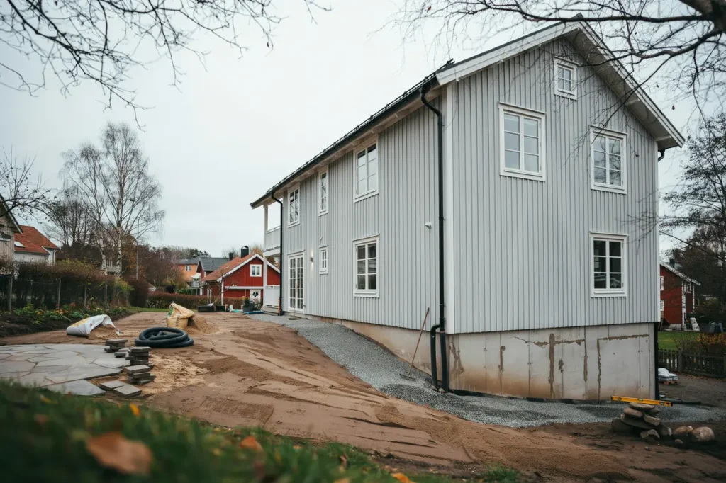 s undviker du s ttningar runt huset markarbete dagvatten och r tt lutning fr n grunden