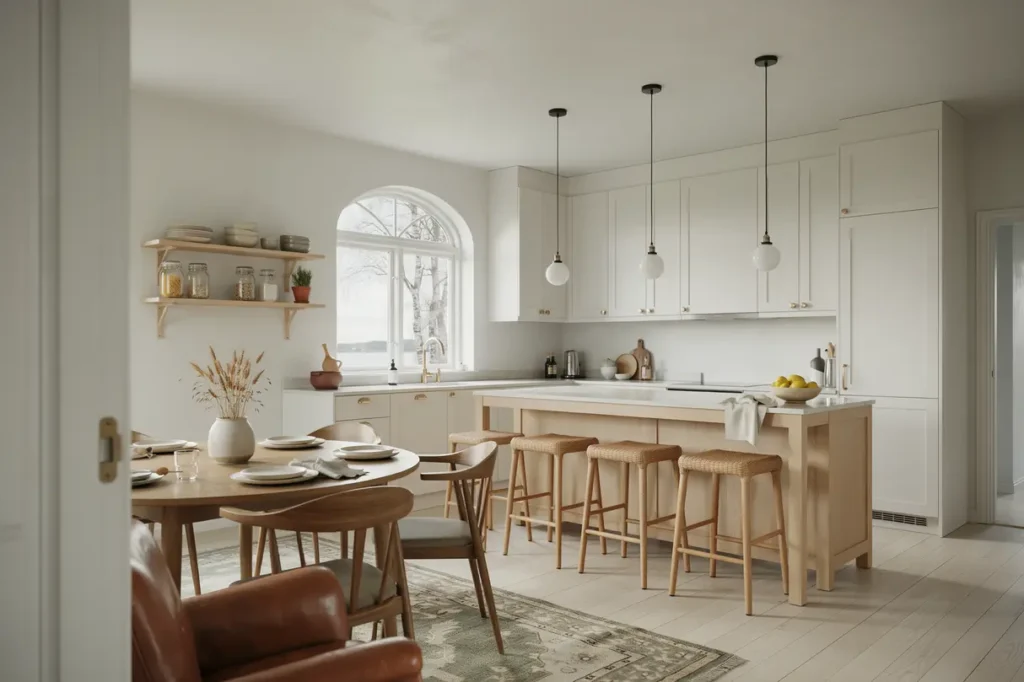 ombyggnad av k k och matplats i villa i vendels