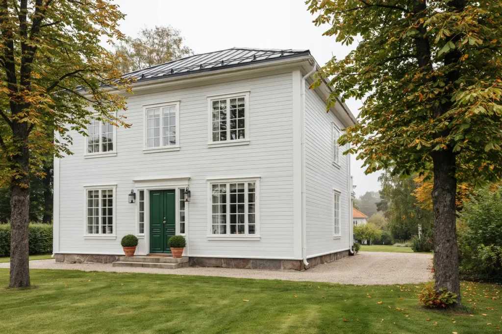 fasadrenovering och m lning av villa i vendels haninge